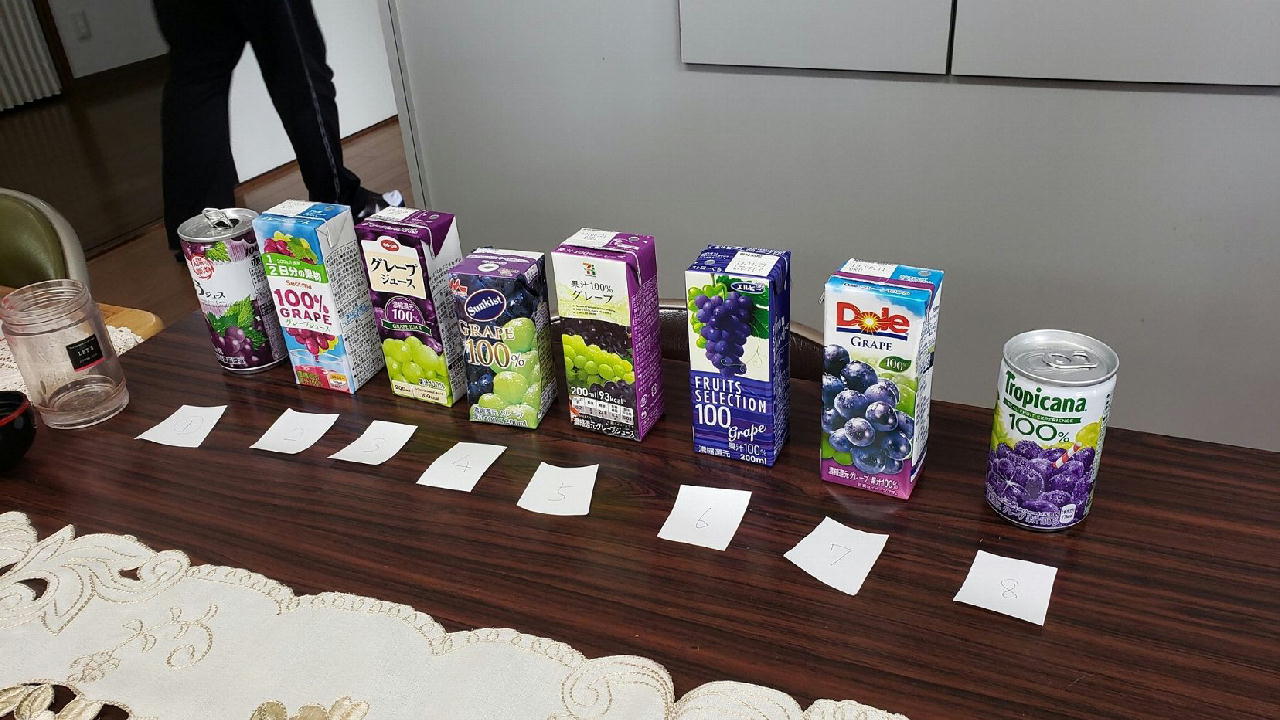 ぶどうジュース試飲会を開催しました